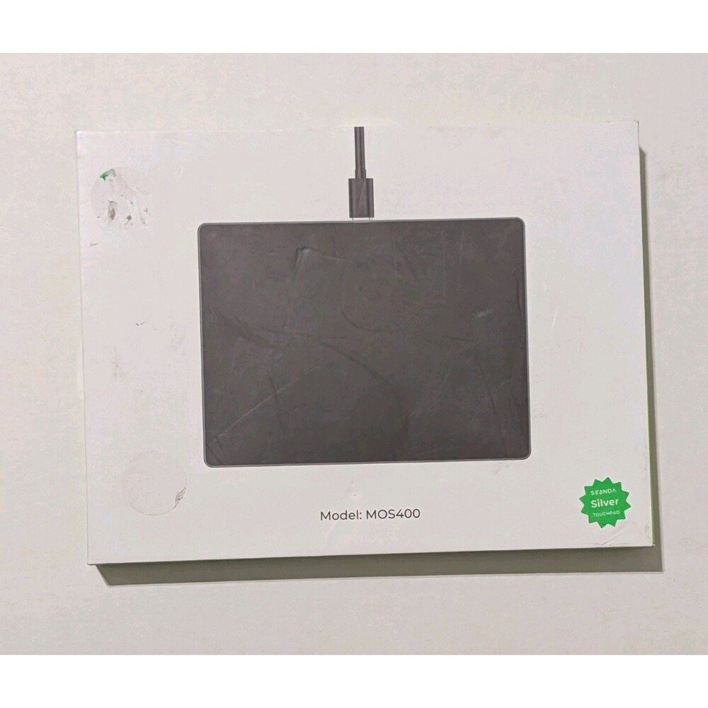 Seenda MOS400 External Wired Trackpad Touchpad Multi Touch Silver NIB